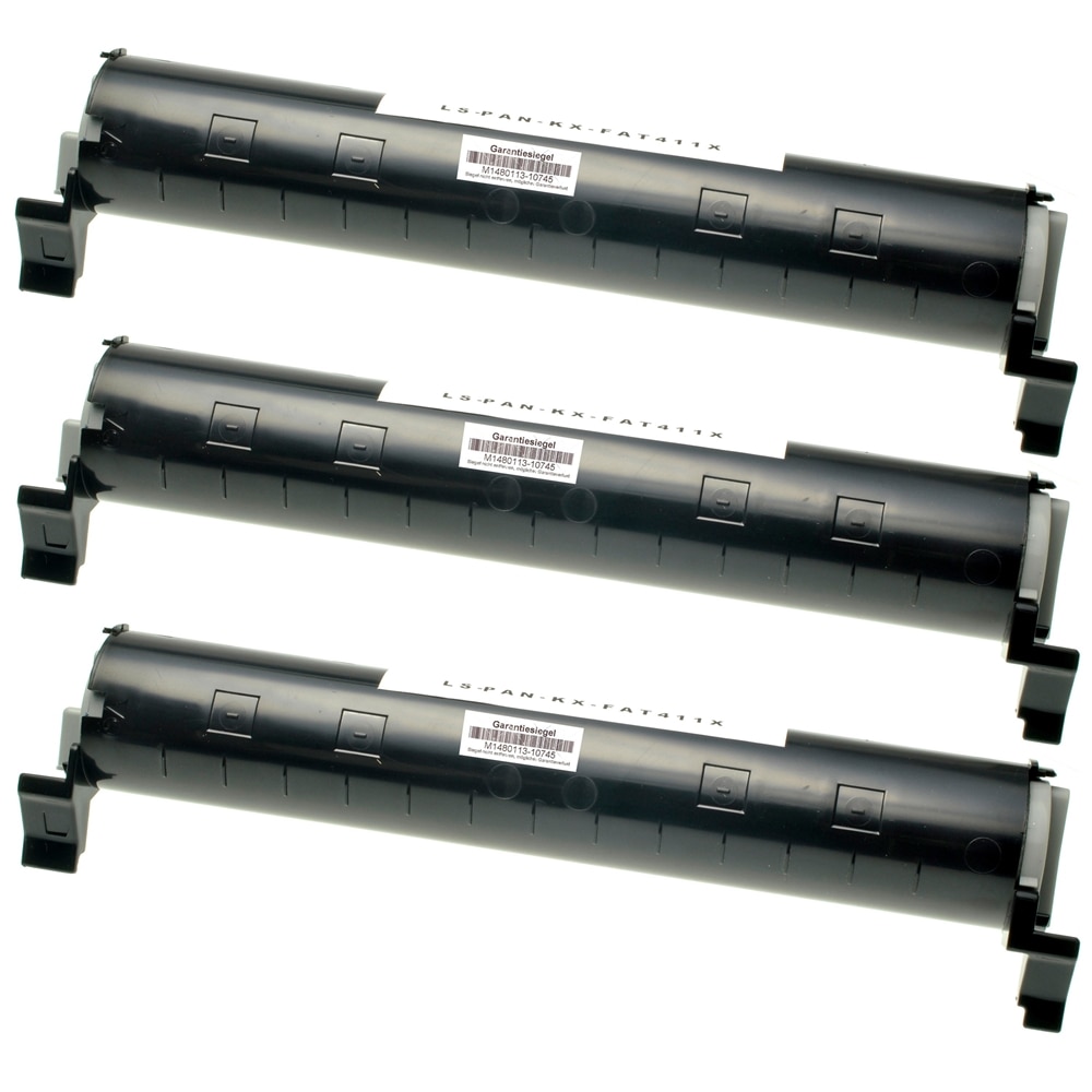 Set 3 Cartuse toner KX-FAT411X BK 6000 Pag compatibil PANASONIC KX-MB 1900 / KX-MB 2000 / KX-MB 2000 G /KX-MB 2001 GB / KX-MB 2010 / KX-MB 2020 / KX-MB 2025 / KX-MB 2025 PD / KX-MB 2030 G-W / KX-MB 2030 PD / KX-MB 2035 / KX-MB 2061 / KX-MB 2061 PD