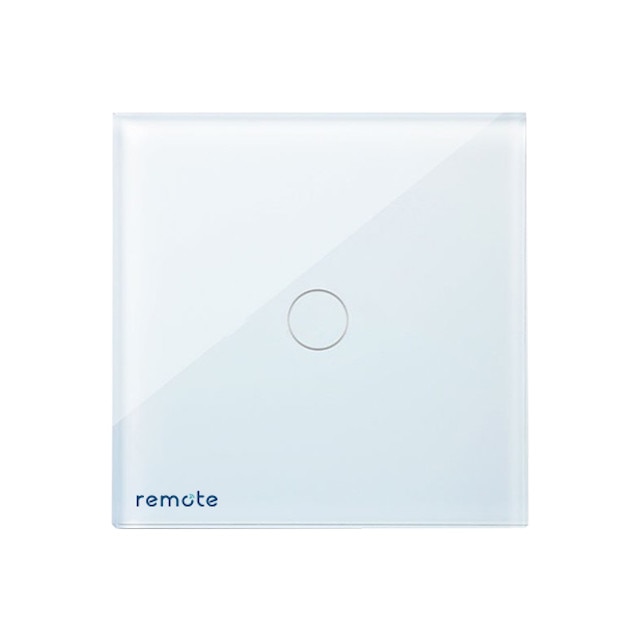 Intrerupator Wifi Switch Single, alb, sticla