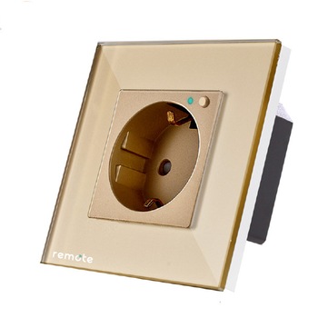 Priza Wifi Socket ,auriu , sticla Priza Wifi Socket ,auriu , sticla