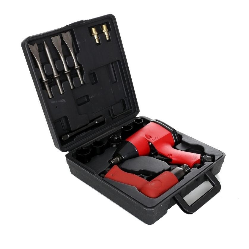 Trusa Pistol Pneumatic de Impact Tagred cu 17 Piese