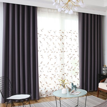 Set draperii Black-out Kring, 2 * 140x245 cm, Poliester, prindere pe inele, Gri inchis Set draperii Black-out Kring, 2 * 140x245 cm, Poliester, prindere pe inele, Gri inchis