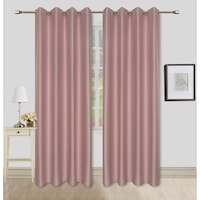 Set draperii Kring, 2 * 140x245 cm, Poliester, Roz prafuit