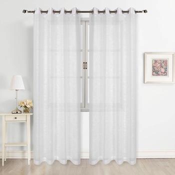 Set perdele Kring, 2 * 140x245 cm, Poliester, Alb Set perdele Kring, 2 * 140x245 cm, Poliester, Alb