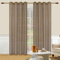 Set perdele Kring, 2 * 140x245 cm, Poliester, Cafea cu lapte
