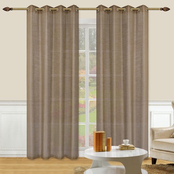 Set perdele Kring, 2 * 140x245 cm, Poliester, Cafea cu lapte Set perdele Kring, 2 * 140x245 cm, Poliester, Cafea cu lapte