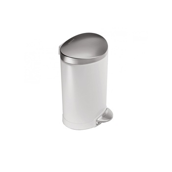 Cos de gunoi din inox 6 l, alb - SimpleHuman Cos de gunoi din inox 6 l, alb - SimpleHuman