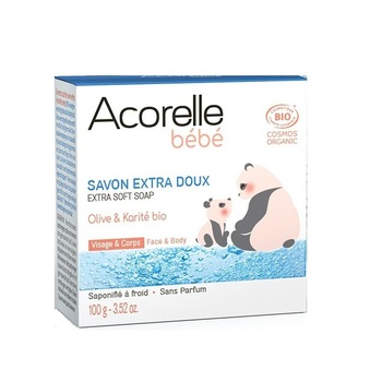 Sapun bio ultra delicat pentru bebelusi, Acorelle, 100g Sapun bio ultra delicat pentru bebelusi, Acorelle, 100g