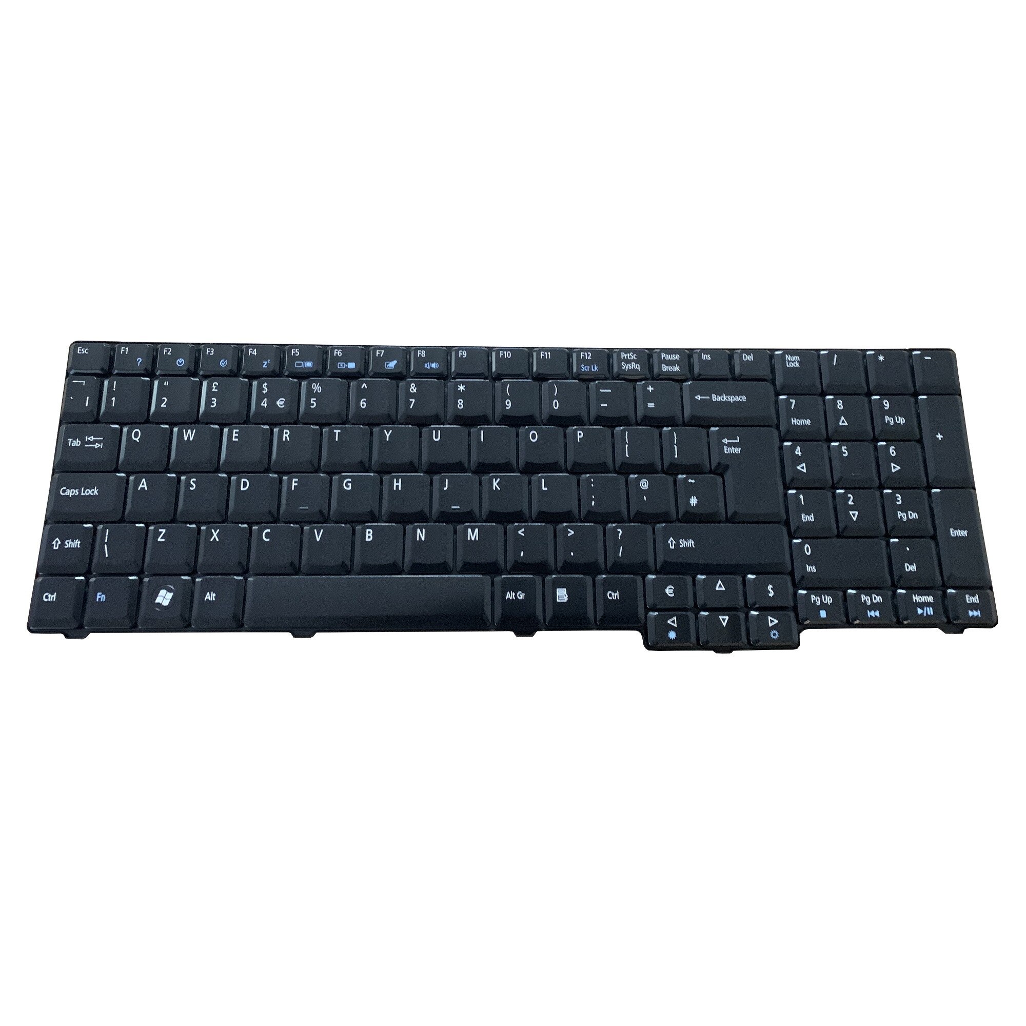 Tastatura laptop eMachines E528 E728, originala, negru lucios, UK