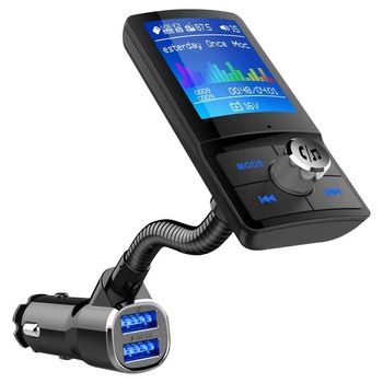 Modulator FM, Bluetooth, BC43, Wireless hands-free, LCD 1.44 , MP3 player, FM kit, USB 2.4A, TF Card pentru Apple iPhone iPod iPad Samsung Huawei Android Smartphone Modulator FM, Bluetooth, BC43, Wireless hands-free, LCD 1.44 , MP3 player, FM kit, USB 2.4A, TF Card pentru Apple iPhone iPod iPad Samsung Huawei Android Smartphone