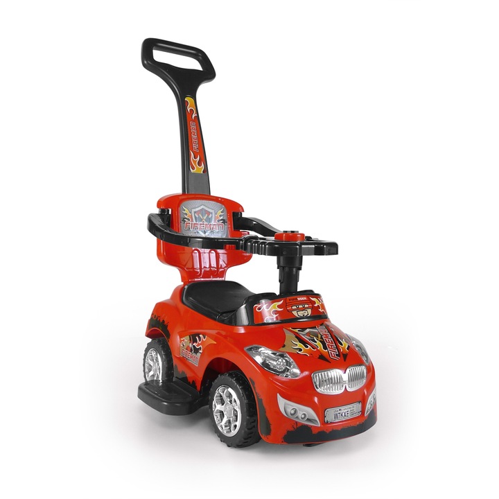 Masinuta copii 3 in 1, Milly Mally, Happy red