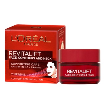 Crema De Zi Anti-Age L’Oreal Paris Revitalift Face, Contours and Neck, 50 ml Crema De Zi Anti-Age L’Oreal Paris Revitalift Face, Contours and Neck, 50 ml
