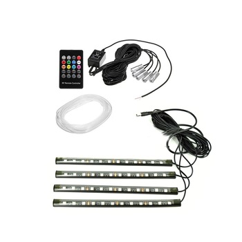 Kit fir neon led RGB + banda led RGB 22CM cu telecomanda 12V Kit fir neon led RGB + banda led RGB 22CM cu telecomanda 12V