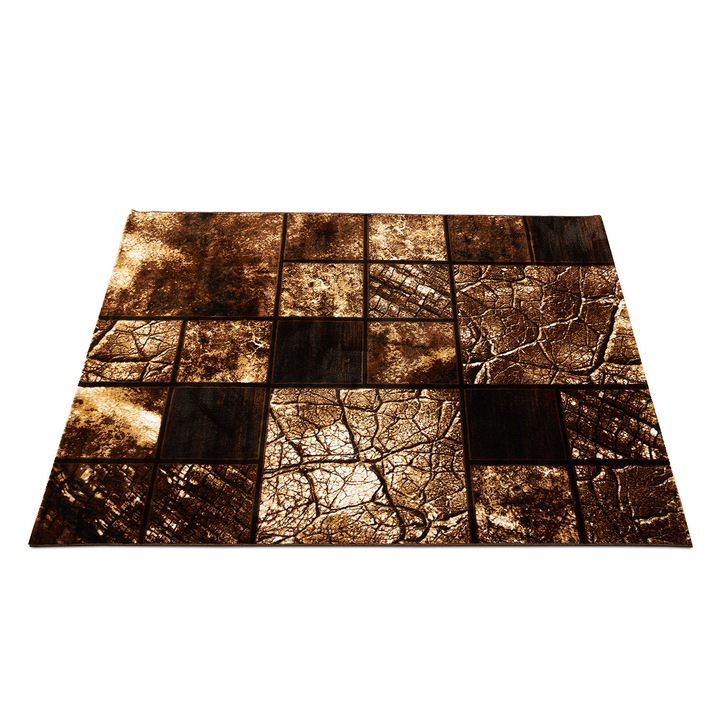 Covor EFFECT Desing,200X300 cm -0879 BROWN,1500gr/mp