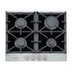 Plita incorporabila Samus PSG-64SGX1, Gaz, 4 arzatoare, Aprindere electrica, Sticla/Inox