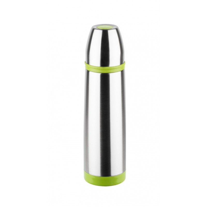 Termos inox 0.8L, capac functie pahar, buton antiscurgere, zilan ZLN-1815, Verde