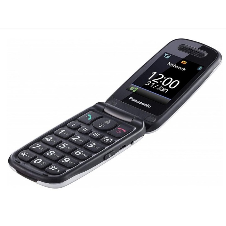 Panasonic KX-TU466EXBE Mobiltelefon, Kártyafüggetlen, Fekete