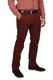 Pantaloni cu buzunare oblice, Realize, Visiniu
