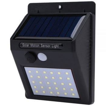 Lampa LED cu panou solar , cu senzor de miscare , 20 leduri Lampa LED cu panou solar , cu senzor de miscare , 20 leduri
