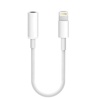 Cablu adaptor audio iPhone7 de la Apple Lightning 8 pini tata la jack 3.5mm mama, pentru casca audio, IOS 12.3.1 Cablu adaptor audio iPhone7 de la Apple Lightning 8 pini tata la jack 3.5mm mama, pentru casca audio, IOS 12.3.1