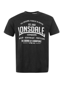 Tricou sport din bumbac, Lonsdale Box Tee, Gri inchis, S, Gri inchis Tricou sport din bumbac, Lonsdale Box Tee, Gri inchis, S, Gri inchis