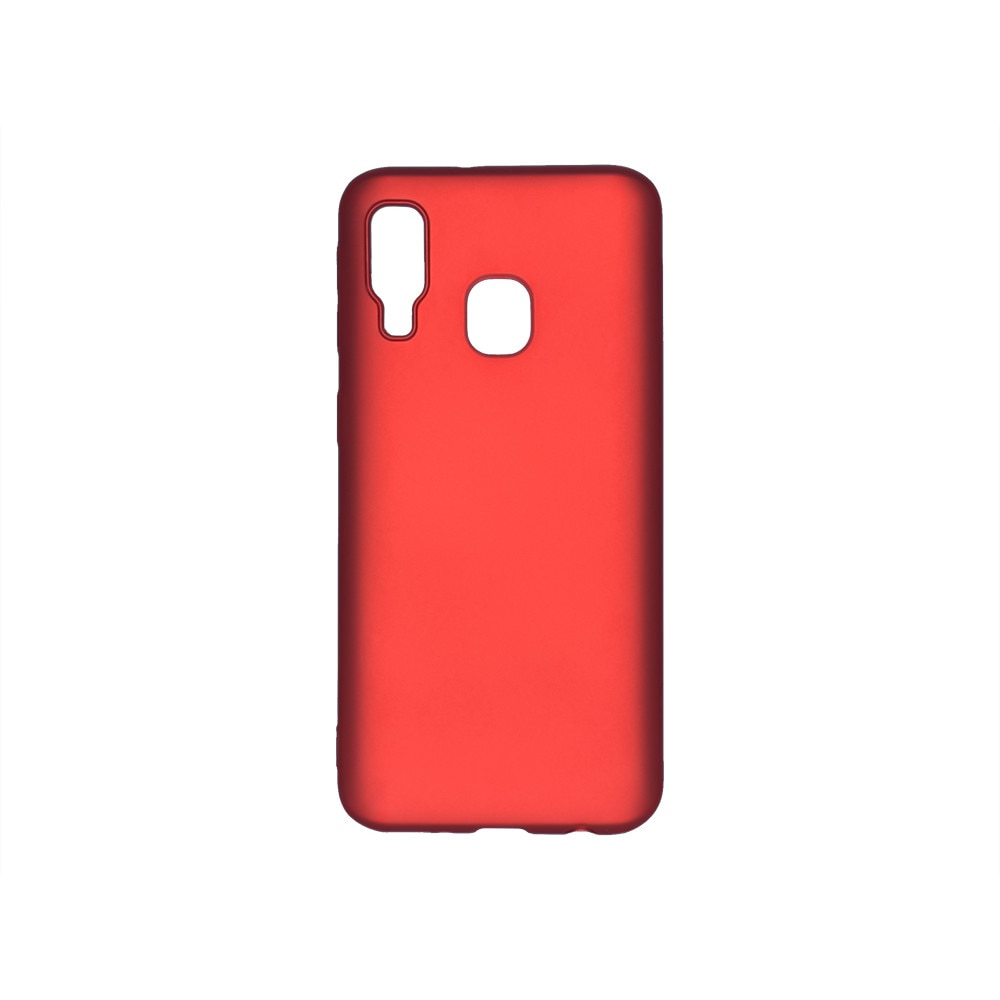 Husa de protectie spate Level pentru Samsung Galaxy A40, Silicon, Rosu