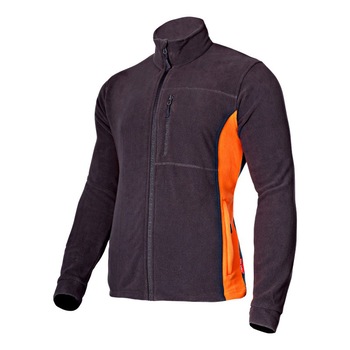 Jacheta Polar, 3 buzunare, 100% poliester, talie ajustabila, marime 3XL, Gri inchis Jacheta Polar, 3 buzunare, 100% poliester, talie ajustabila, marime 3XL, Gri inchis