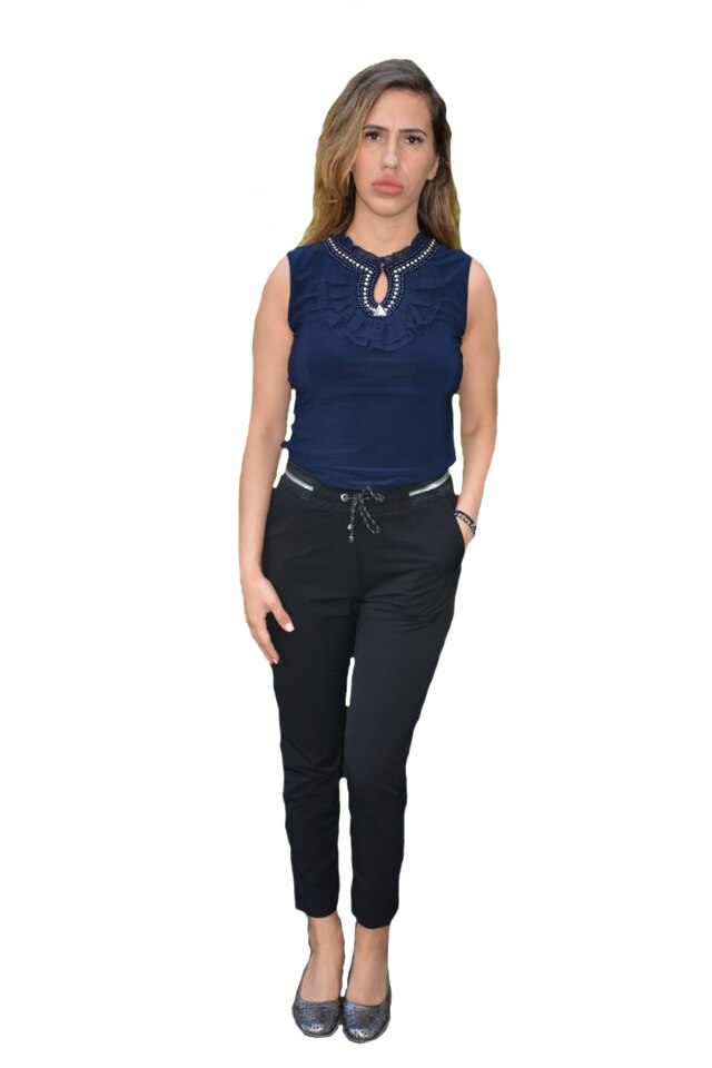 Pantaloni dama,croi conic modern,D&J Exclussive, Negru