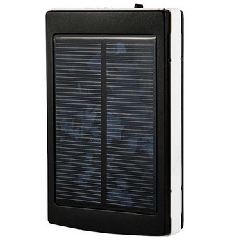 Baterie externa cu incarcare solara, capacitate 20.000 mAh, panou solar, lampa LED, 2 x usb Baterie externa cu incarcare solara, capacitate 20.000 mAh, panou solar, lampa LED, 2 x usb