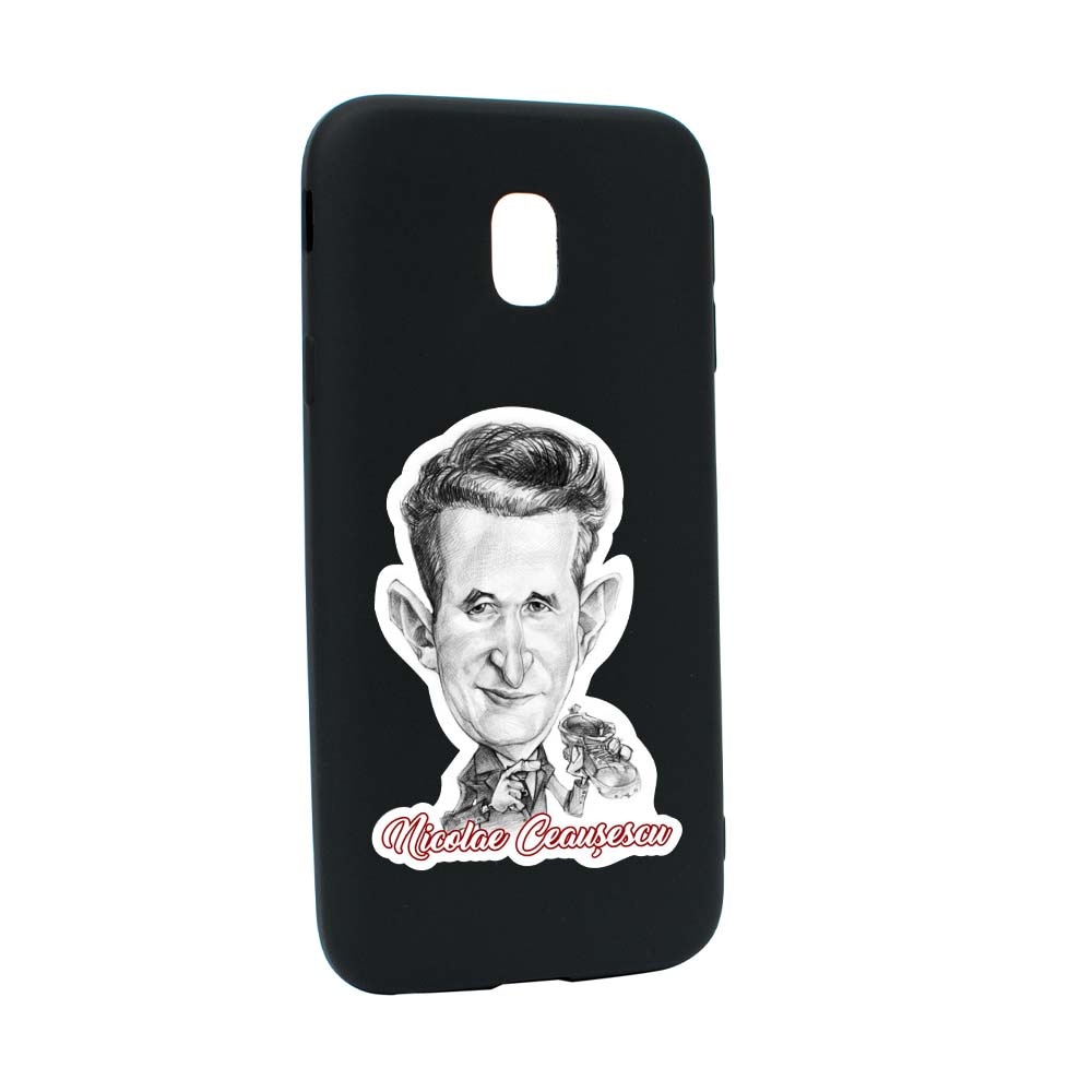 Husa de protectie Ceausescu pentru Samsung Galaxy J7 2017, rezistenta la uzura, anti-alunecare, din silicon Premium, B222