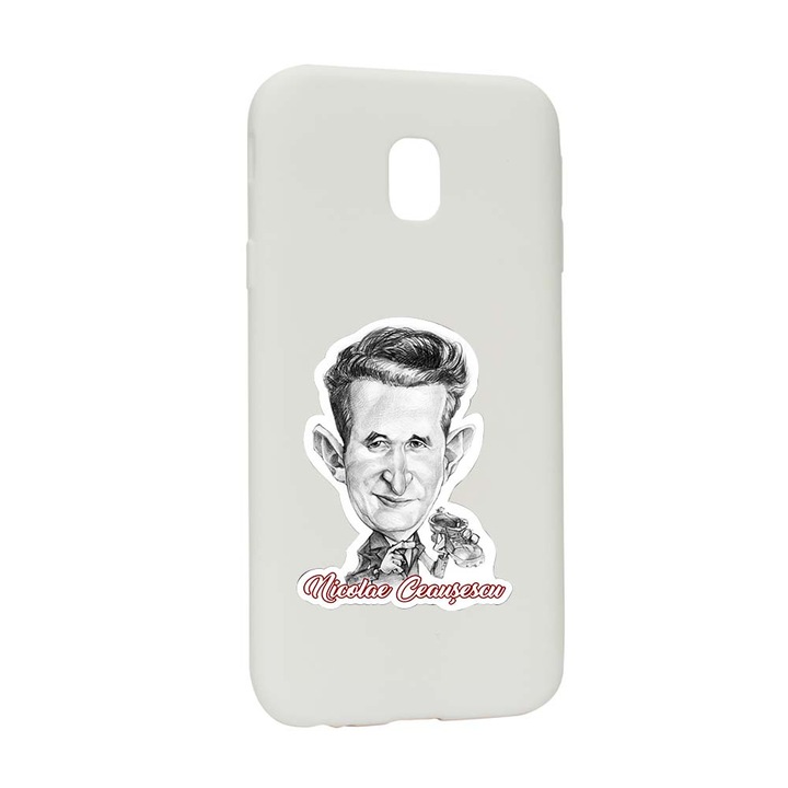 Husa de protectie Ceausescu pentru Samsung Galaxy J7 2018, rezistenta la uzura, anti-alunecare, din silicon Premium, W222
