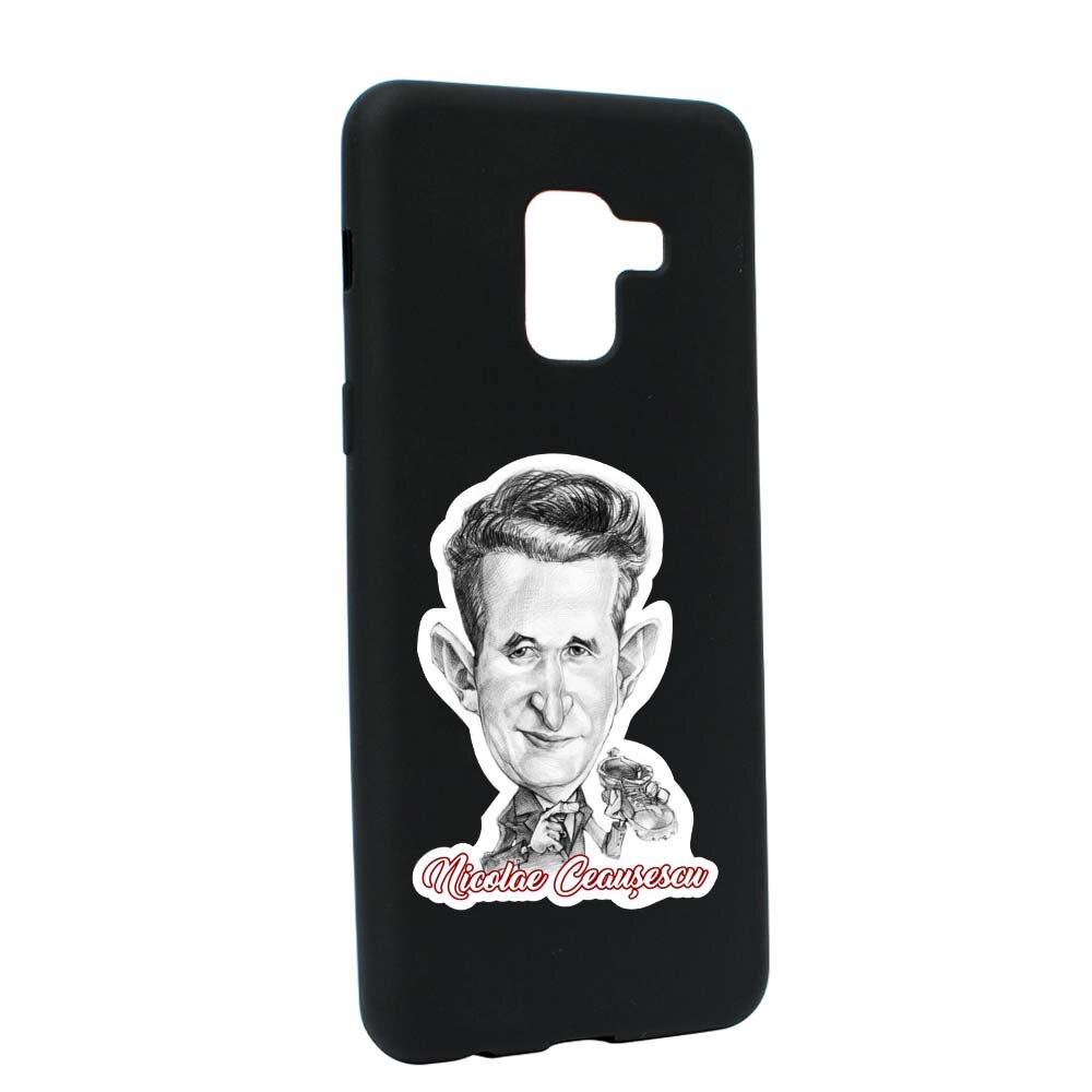 Husa de protectie Ceausescu pentru Samsung Galaxy A5 2018, rezistenta la uzura, anti-alunecare, din silicon Premium, B222