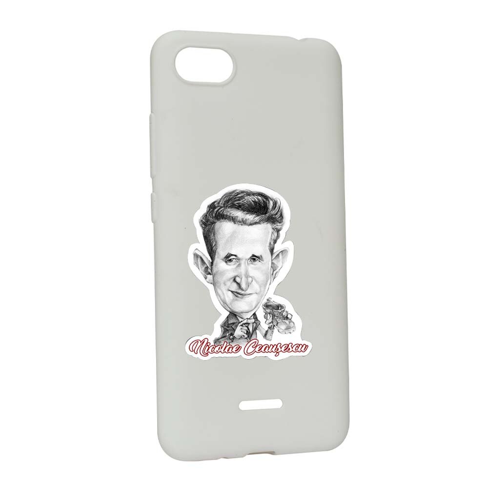 Husa de protectie Ceausescu pentru Xiaomi Redmi 6A, rezistenta la uzura, anti-alunecare, din silicon Premium, W222