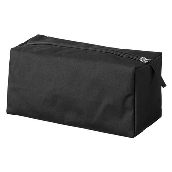 Geanta cosmetice cu fermoar, de voiaj, Everestus, PE03, poliester 300D, negru, saculet de calatorie inclus Geanta cosmetice cu fermoar, de voiaj, Everestus, PE03, poliester 300D, negru, saculet de calatorie inclus