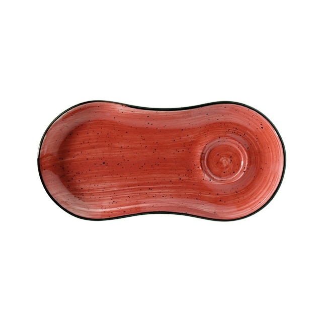 Farfurie aperitiv din portelan AURA PASSION 25x12cm APS GRM 01STB