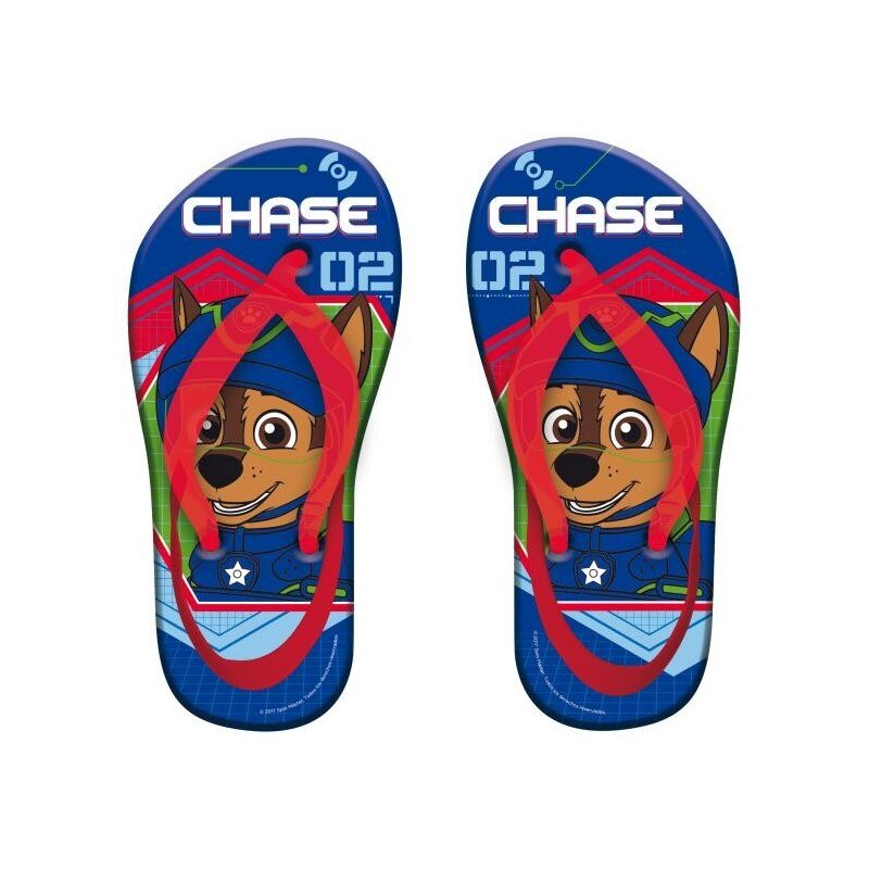 Papuci slapi flip flop Paw Patrol cu bareta