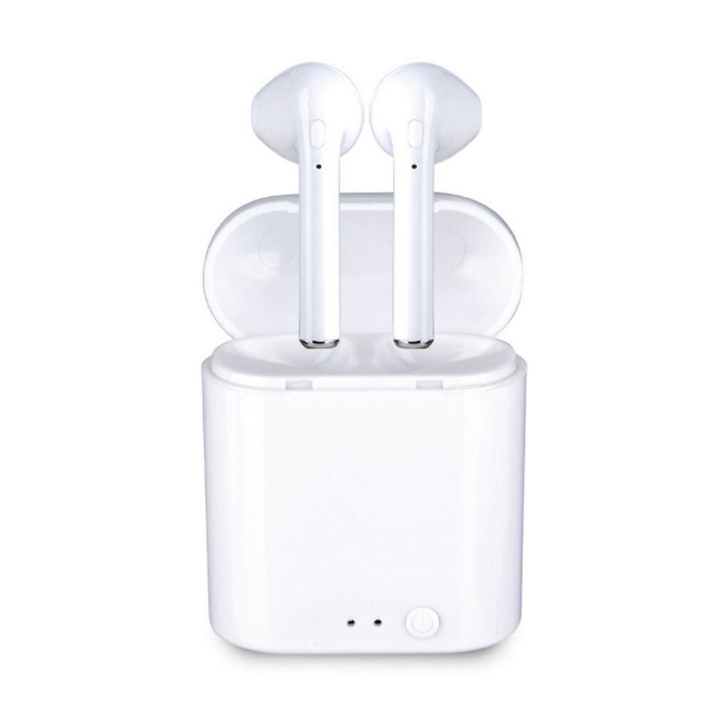 Casti Wireless Bluetooth I7s Earbuds Flippy®, Alb