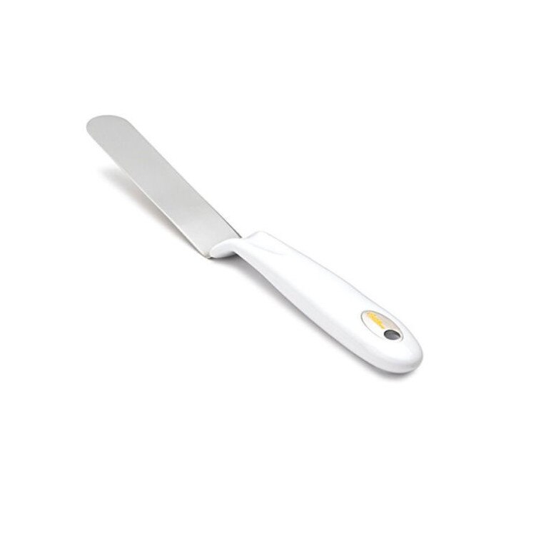 Spatula unghiulara din inox, cu maner plastic, Wilton, 23 cm