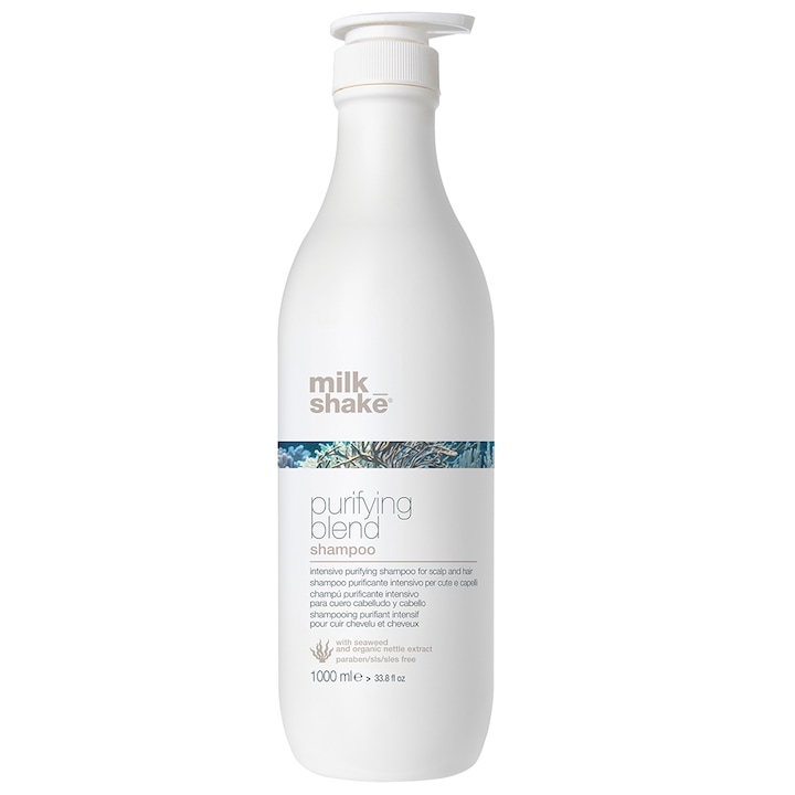 Sampon pentru par gras, Milk Shake, Purifying Blend Shampoo, 1000ml