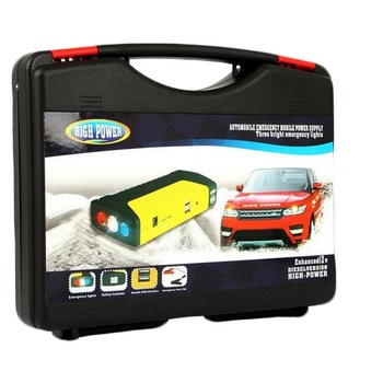 Robot de pornire cu acumulator extern, 50800mAH , functie de pornire auto/moto 600 A + Cadou portofel Negru Robot de pornire cu acumulator extern, 50800mAH , functie de pornire auto/moto 600 A + Cadou portofel Negru