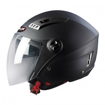 Casca moto / scuter PILOT KIRON 3 (cu ochelari soare) - negru mat, S Casca moto / scuter PILOT KIRON 3 (cu ochelari soare) - negru mat, S