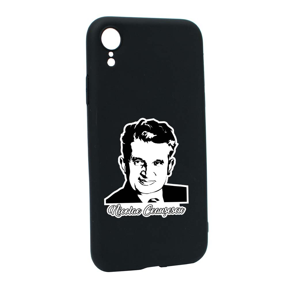 Husa de protectie Ceausescu pentru Apple iPhone XR, rezistenta la uzura, anti-alunecare, din silicon Premium, B223