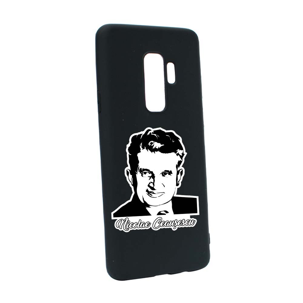 Husa de protectie Ceausescu pentru Samsung Galaxy S9 Plus, rezistenta la uzura, anti-alunecare, din silicon Premium, B223