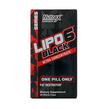 Complex pentru arderea grasimilor, Lipo 6 Black Ultra Concentrat, Nutrex, 60 capsule Fara aroma Complex pentru arderea grasimilor, Lipo 6 Black Ultra Concentrat, Nutrex, 60 capsule Fara aroma