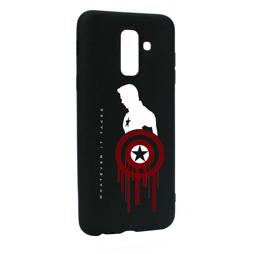Husa de protectie Marvel Avengers pentru Samsung Galaxy A6 PLUS / Galaxy J8 2018, rezistenta la uzura, anti-alunecare, din silicon Premium, B199
