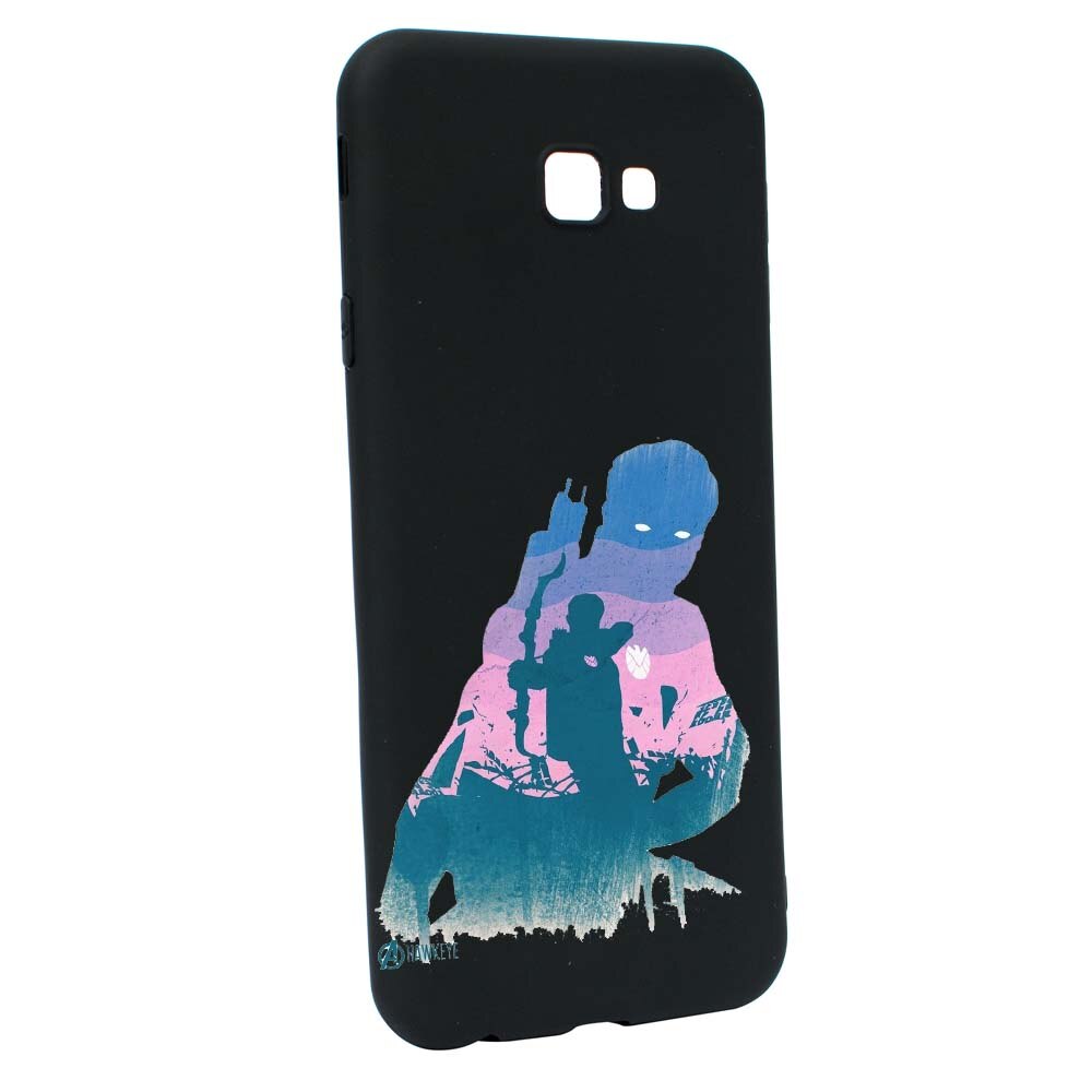 Husa de protectie Marvel Avengers pentru Samsung Galaxy J4 Plus, rezistenta la uzura, anti-alunecare, din silicon Premium, B201