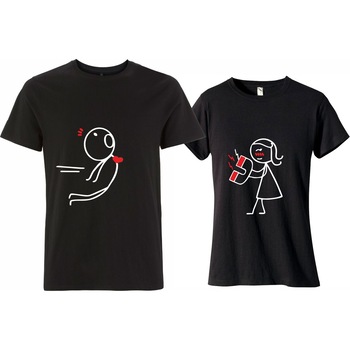 Set Tricouri personalizate cuplu  Set Tricouri personalizate cuplu