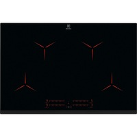 Plita incorporabila Electrolux EIP8146, Inductie, 4 zone de gatit, Touch control, Timer, Booster, Oprire automata, Conectivitate hota, 78 cm, Negru