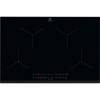 Plita incorporabila Electrolux EIS8134, Inductie, 4 zone de gatit, Touch control, Timer, Booster, Oprire automata, Conectivitate hota, SenseFry, 78 cm, Negru Plita incorporabila Electrolux EIS8134, Inductie, 4 zone de gatit, Touch control, Timer, Booster, Oprire automata, Conectivitate hota, SenseFry, 78 cm, Negru