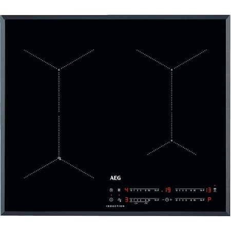 Plita incorporabila AEG IAE64431FB, Inductie, 4 zone de gatit, Touch control, Timer, Booster, Oprire automata, Conectivitate hota, SenseFry, 60 cm, Negru