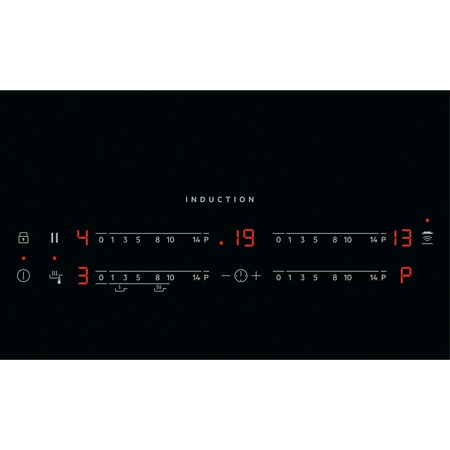 Plita incorporabila AEG IAE64431FB, Inductie, 4 zone de gatit, Touch control, Timer, Booster, Oprire automata, Conectivitate hota, SenseFry, 60 cm, Negru